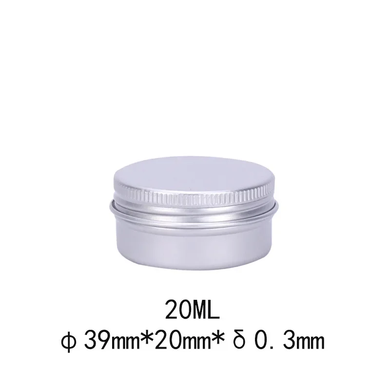 5g 10g 15g 20g 30g 40g 50g 60g 80g 100g 50 Stuks Zwart Aluminium Tin Potten Met Venster Lippenbalsem Container Lege Kaars Potten Metalen Containers Thee Blikjes verpakking