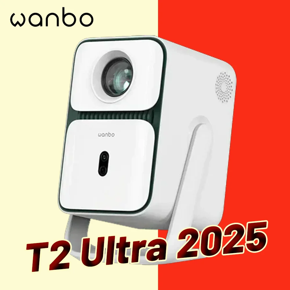 Wanbo T2 Ultra 2025 Smart Portable Projector 500ANSI lumens Full