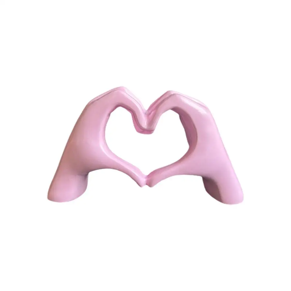 1 pz Decorazione Gesto, Statua Dito Cuore Decorazione Moderna Ornamento Arte Scultura Casa Dito a forma di Cuore Personalizzato Gestu S5h1
