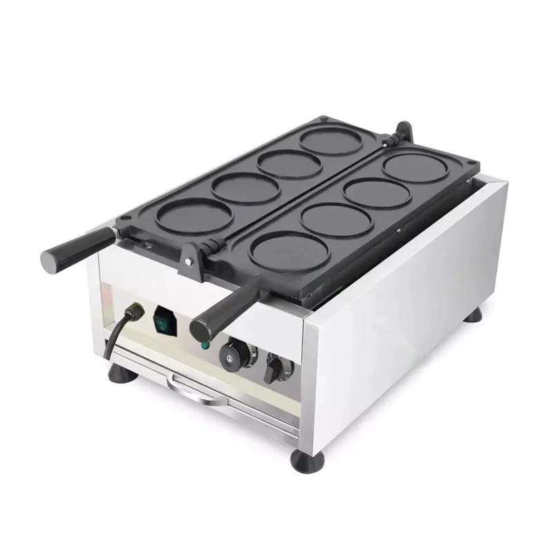Industrial Commercial Customized Cheese Gold Coin Electric NonStick Waffle Iron Custom logo Waffle Maker for Outdoor Indoor Use