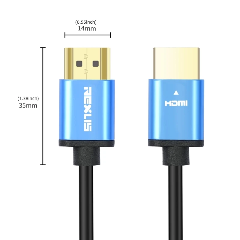 Cáp HDTV Cao Cấp Video Dây Màn Hình 4K Hỗ Trợ HDTV1.4 Dây Đực 4.2 Mm Cho Màn Hình HDTV