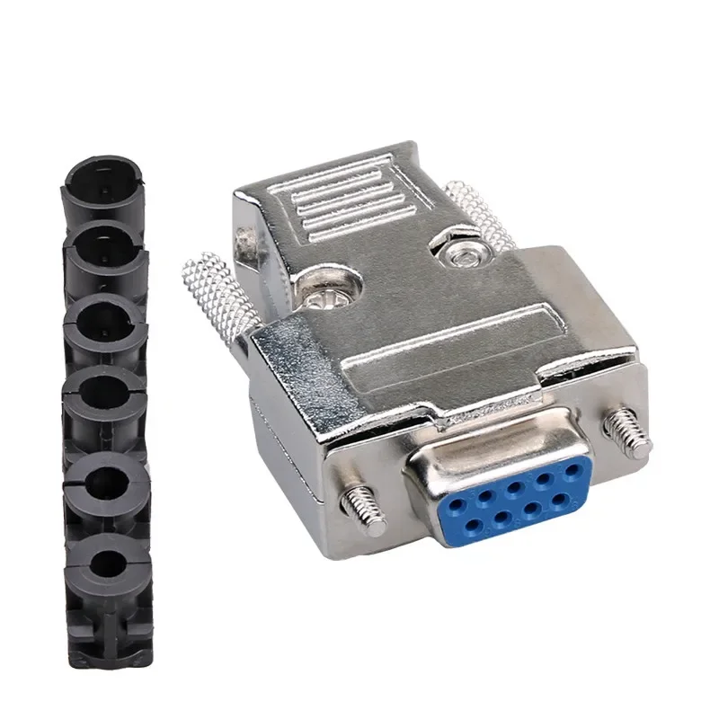 DB9 Metal Connector Female/Male Adapter Series Connector D-Sub Plug COM Contactors 9 Pin 2Row Port Socket