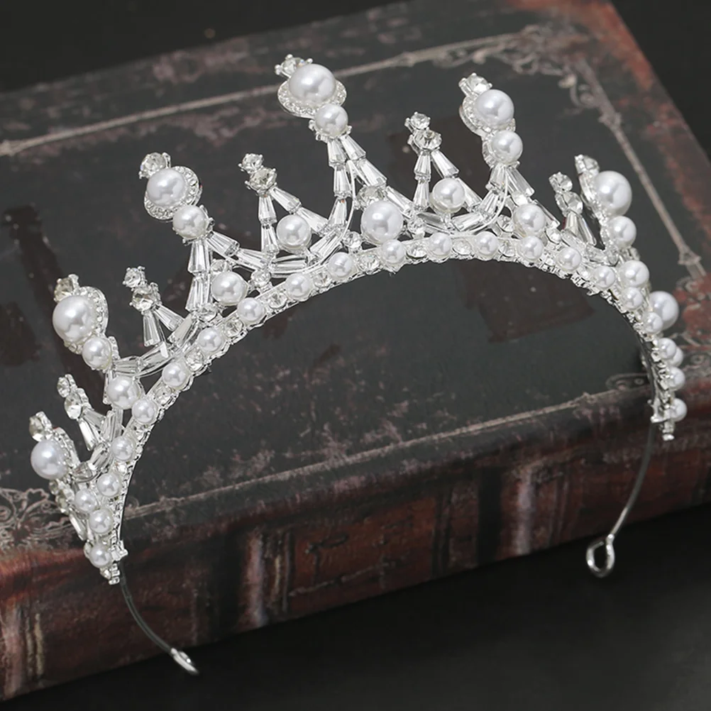 

Crown Bridal Headdress Hair Accessories Women Tiara Rhinestones Wedding Headwear Fashion Hairstyle Durable Practical