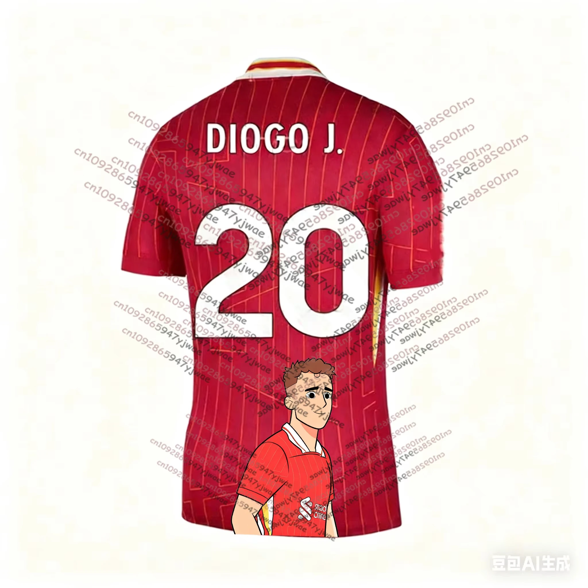 2026 Diogo Jota Commemorative Football Jersey Jota Jersey Diogo No.20 Football Jersey Men's And Women's T-shirt Fans Sports Tops
