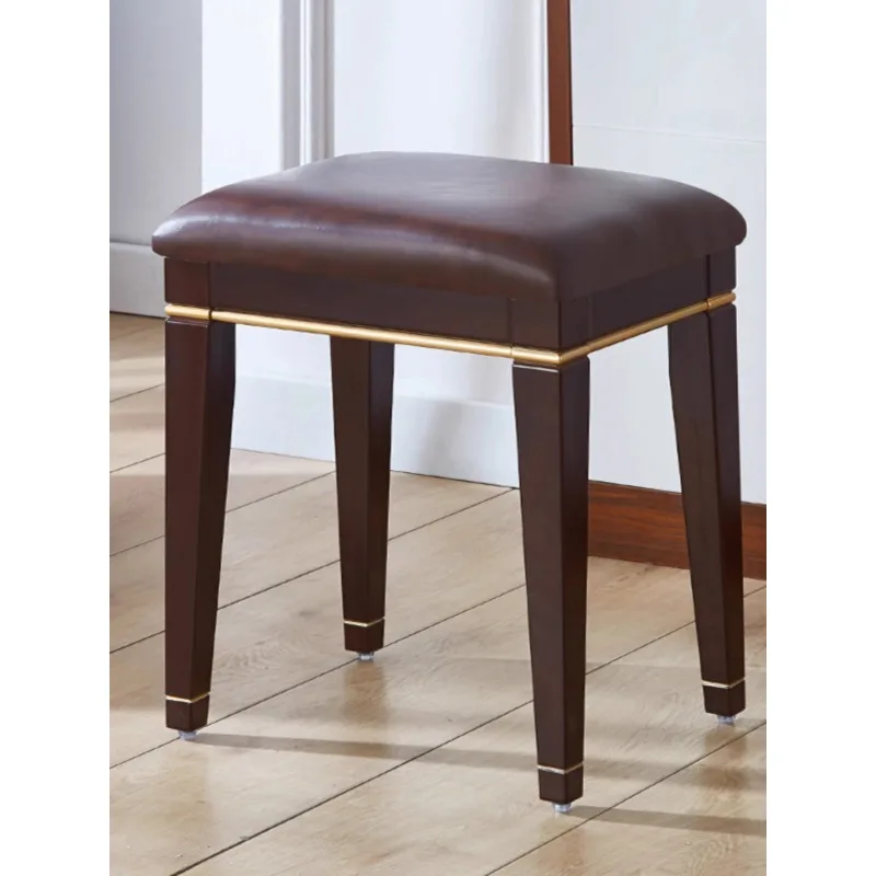 Dresser  Nordic makeup  Nail art  Soft surface chair Imitation solid wood dressing  Dining stool