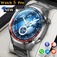 2025 New Smart Watch Men AMOLED HD Display Sports Health Tracker Waterproof Bluetooth Call Smartwatch Men For HUAWEI GT5 PRO