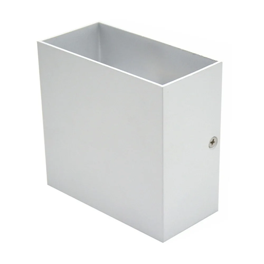 Elegant 7W LED Wall Lights AC 85-265V Aluminum Body LED Wall Sconce Square Shape White Shell Wall Mounted Lamp Corridor