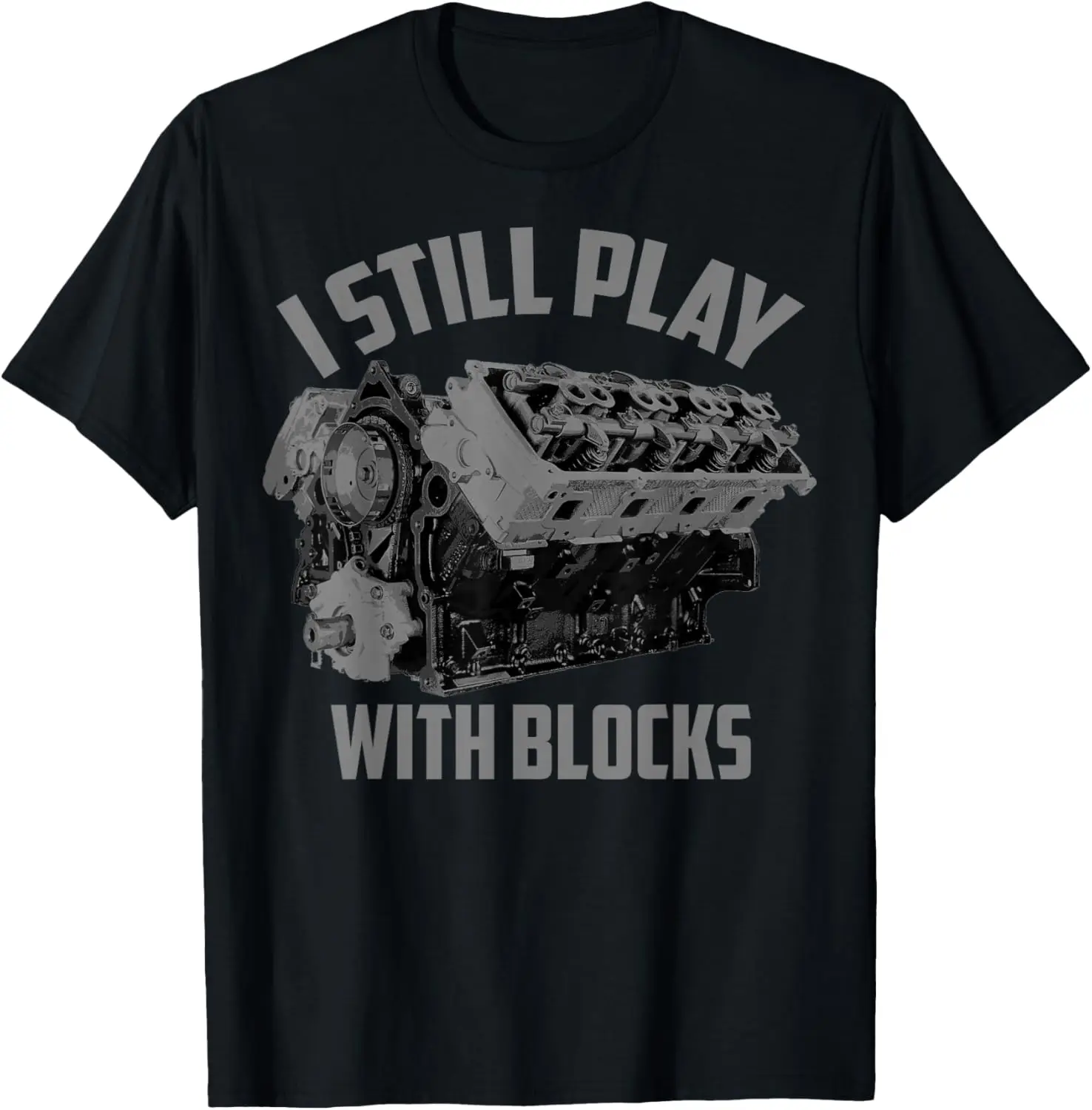 I Still Play With Blocks Racing Shirt | Maintenance Man T-Shirt 100% Cotton Trendy Y2K Short-Sleeve Tee-Soft, Quick-Drying,