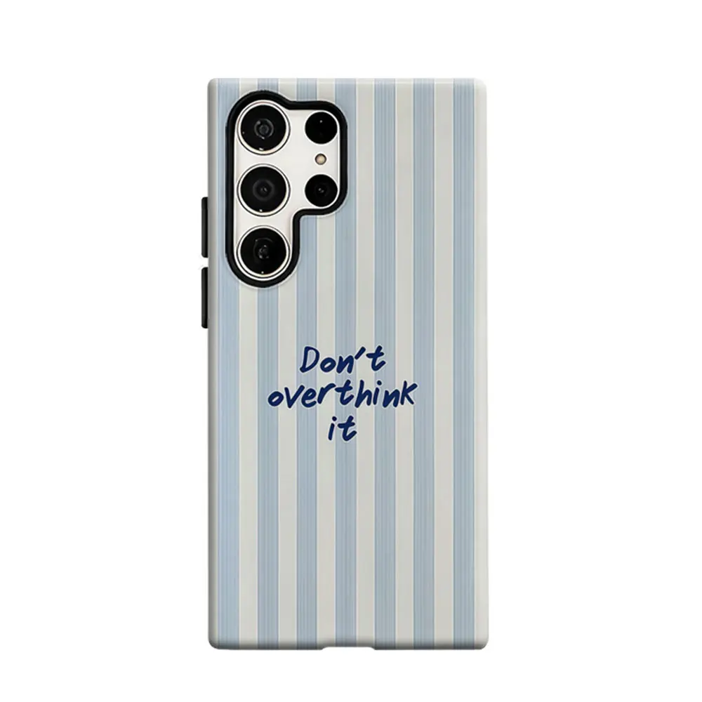 Coque de téléphone CaseLumi pour Samsung Galaxy S25 S24 S23 Ultra Plus HD, motif rayures côtières, double couche, protection intégrale