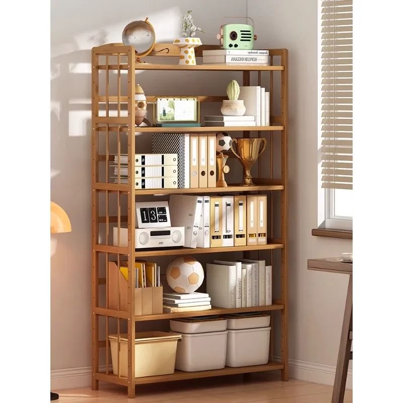 Household shelves, floor-to-ceiling bookshelves, simple multi-storey kitchen storage shelves, living room grocery shelves