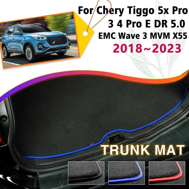 

Car Trunk Mats For Chery Tiggo 5x Pro 3 4 Pro E DR 5.0 EMC Wave 3 MVM X55 2018~2023 Rear Trunk Luggage Carpet Pads Accessories