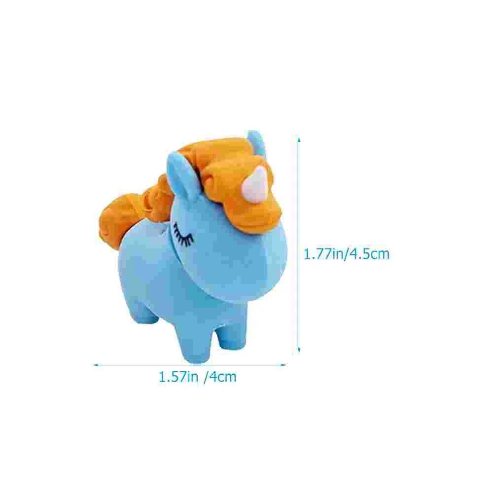 12 Uds Mini borrador borradores de animales para niños lindo unicornio para niñas gran grasa extraíble