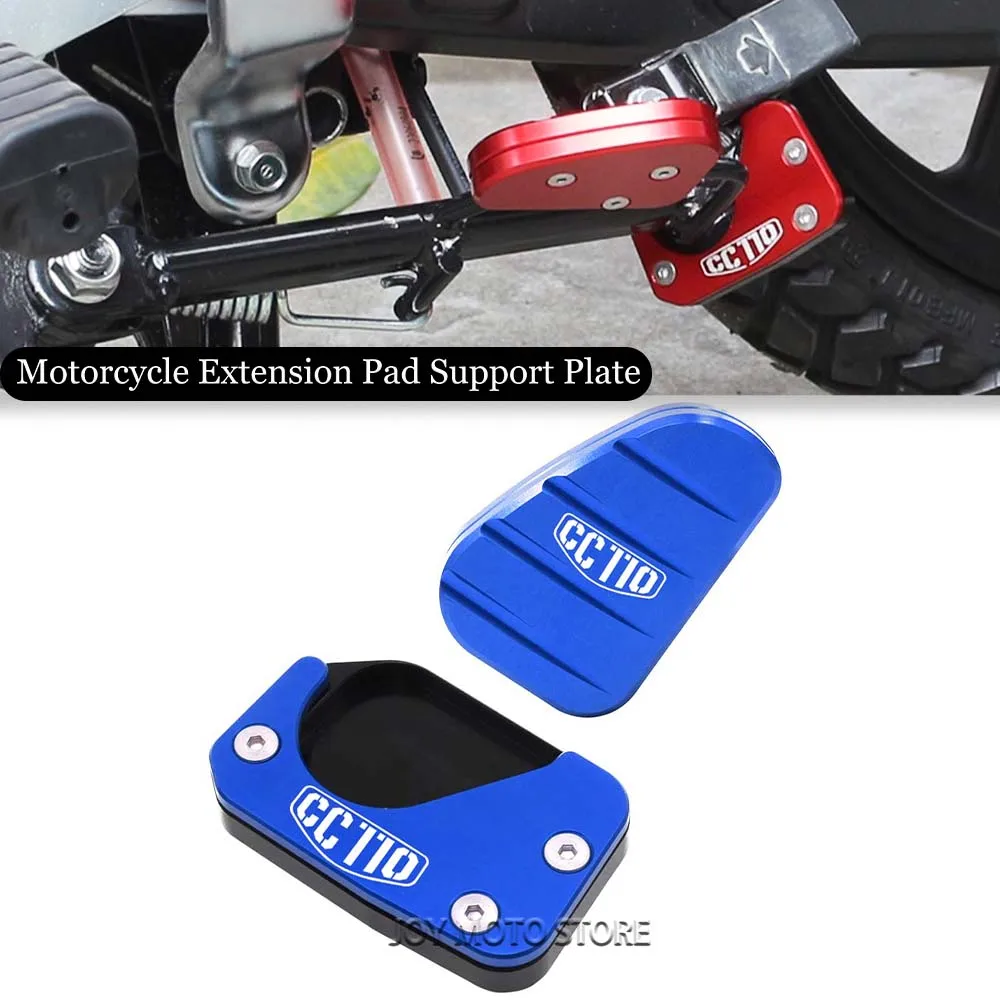 

For Honda honda CC110 cc110 Motorcycle Kickstand Foot Side Stand Extension Pad Support Plate