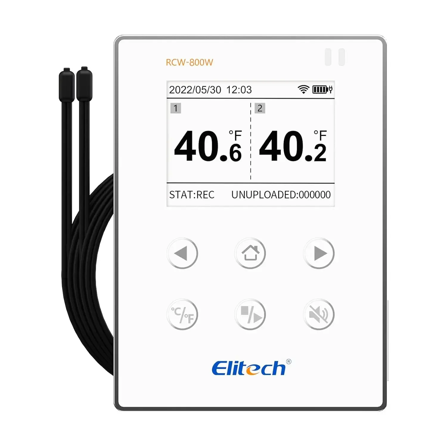 Rechargeable WiFi Connected Elitech RCW-800W Rechargeable Cold Storage Data Recorder