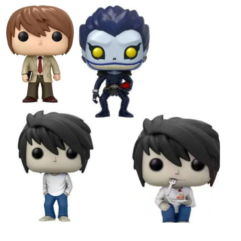 Anime Ryuk & L Yagami Light 10cm figuras de acción de juguete