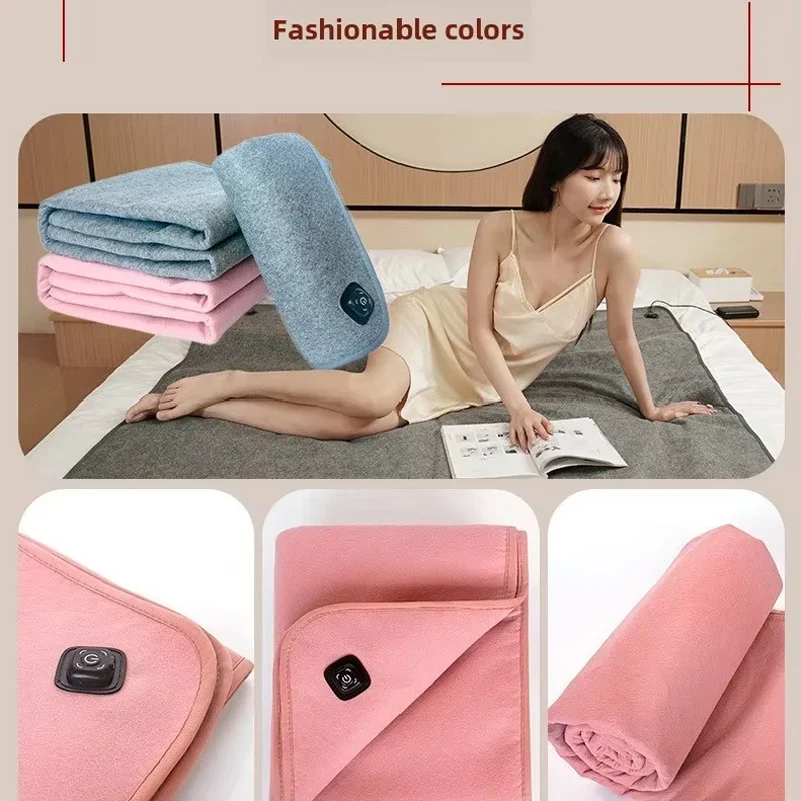 Heated Mat Plush Electric Blanket Single Mattress USB Type-C Interface Portable Washable Office Bedroom Outdoor view 4
