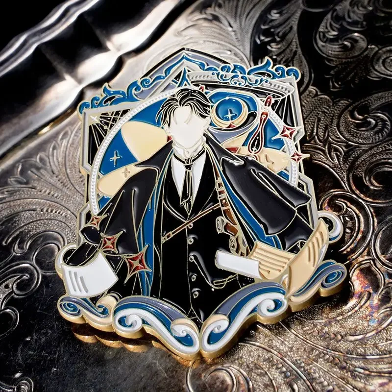 Broche Lord of the Mysteries para homens e mulheres, alfinetes esmaltados, pingente inicial de moda, casais, broches de metal CKtalon da moda