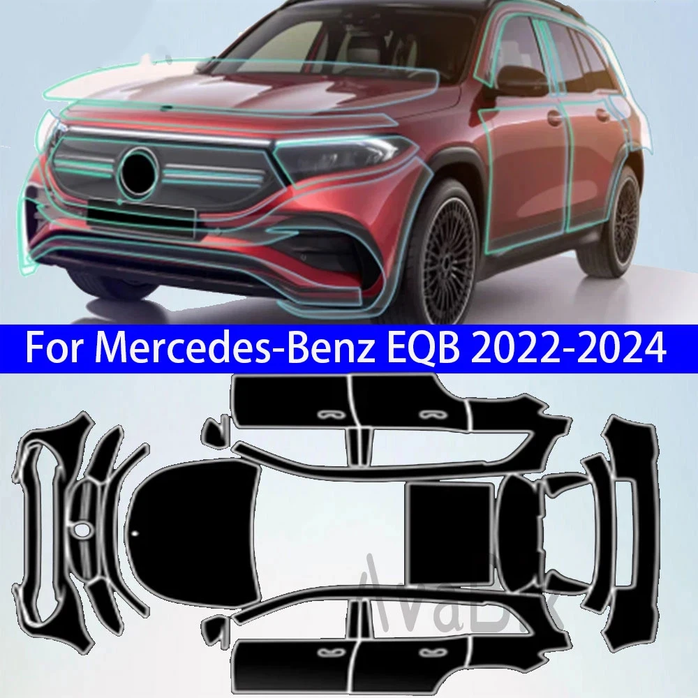 

Pre Cut PPF Paint Protection Film TPU for Mercedes Benz EQB 2022 2023 2024 Anti Scratch Clear Accessories Transparent Sticker