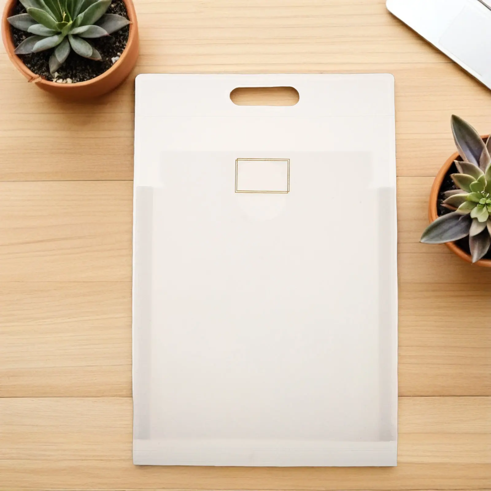 4Pcs Folding Accordion Folder Organizer Portable A4 Expanding File Holder Document Storage Bag Receipt File Organizer