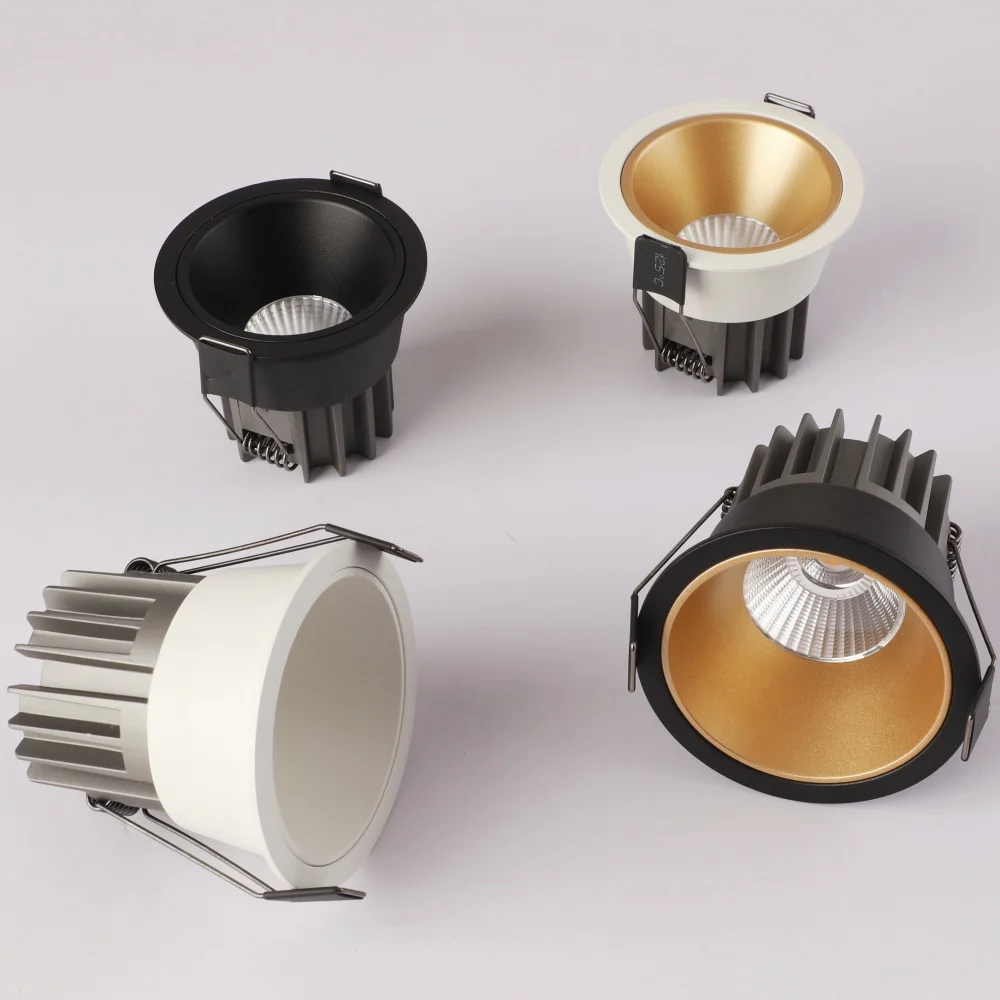 Dimmable Led Downlight Recessed Ceiling Lamp Spotlight Aluminum COB 110V 220V Home Office Store Spot led Hole 65/75/90mm image 2