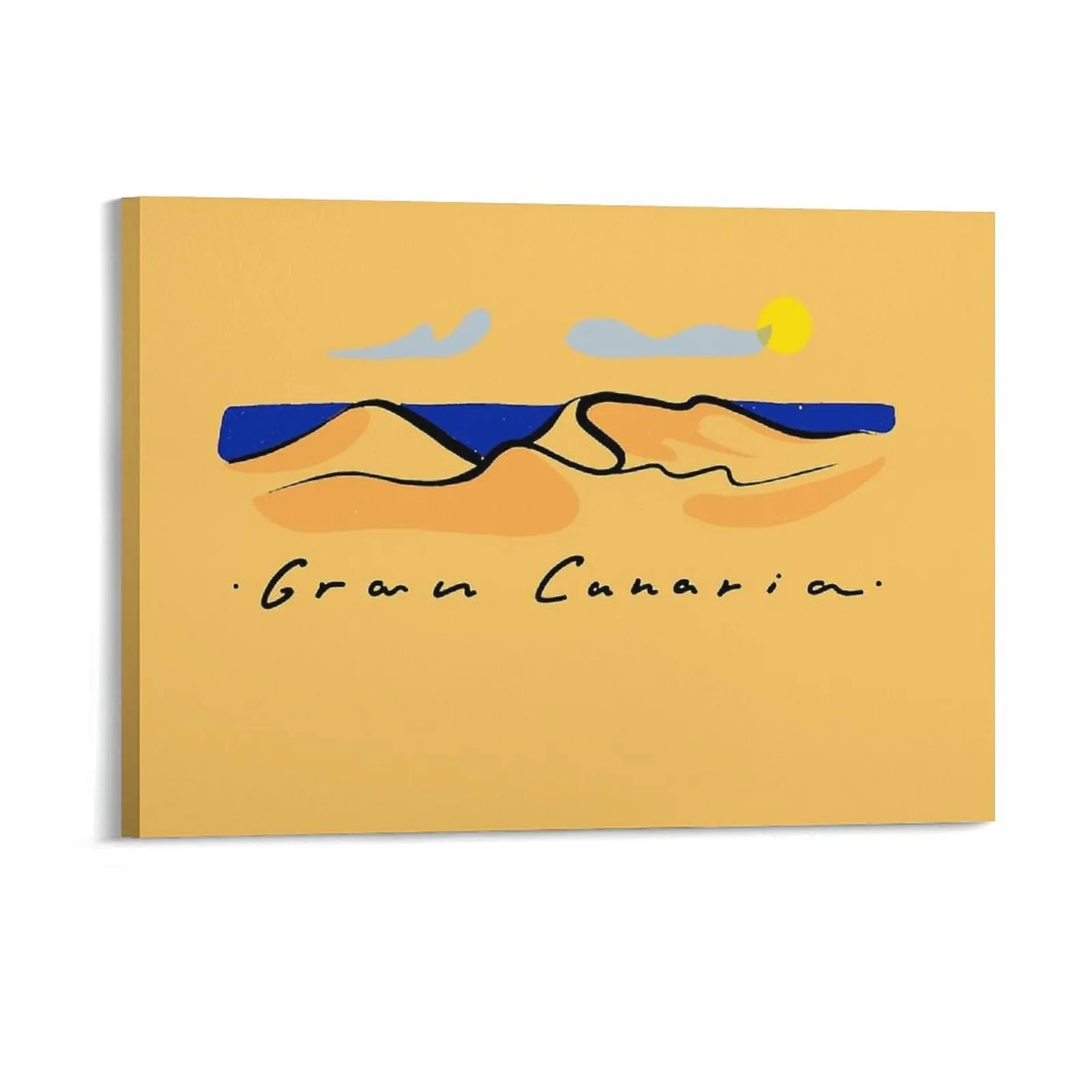 

Gran Canaria Island Maspalomas Dunes Canvas Painting Printed Design Wall Mural Wall Plaque Design Pub Framed Wall Painting