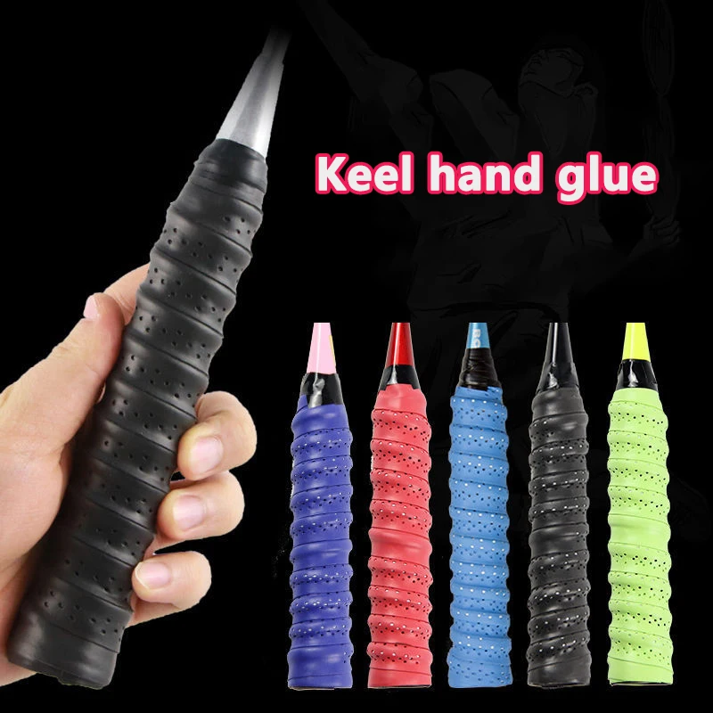 

1PCS 110cm Long 2.5cm Wide 0.7mm Breathable Anti-slip Sport Grip Sweatband Tennis Tape Badminton Racket Sweatband