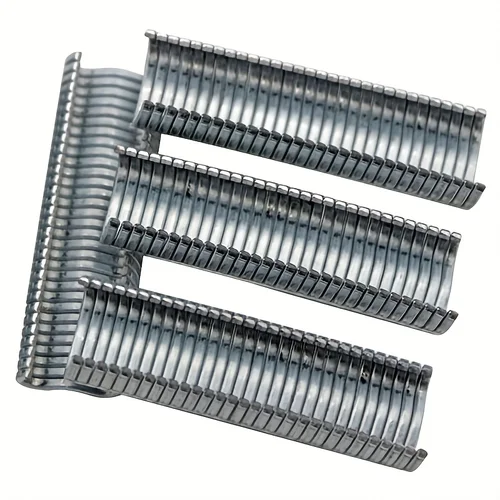 Imagen 2 del producto 1200 clavos en M de sujeción de valla de malla rápida, clavos en M con abrazadera de jaula, para instalación de abrazadera de jaula