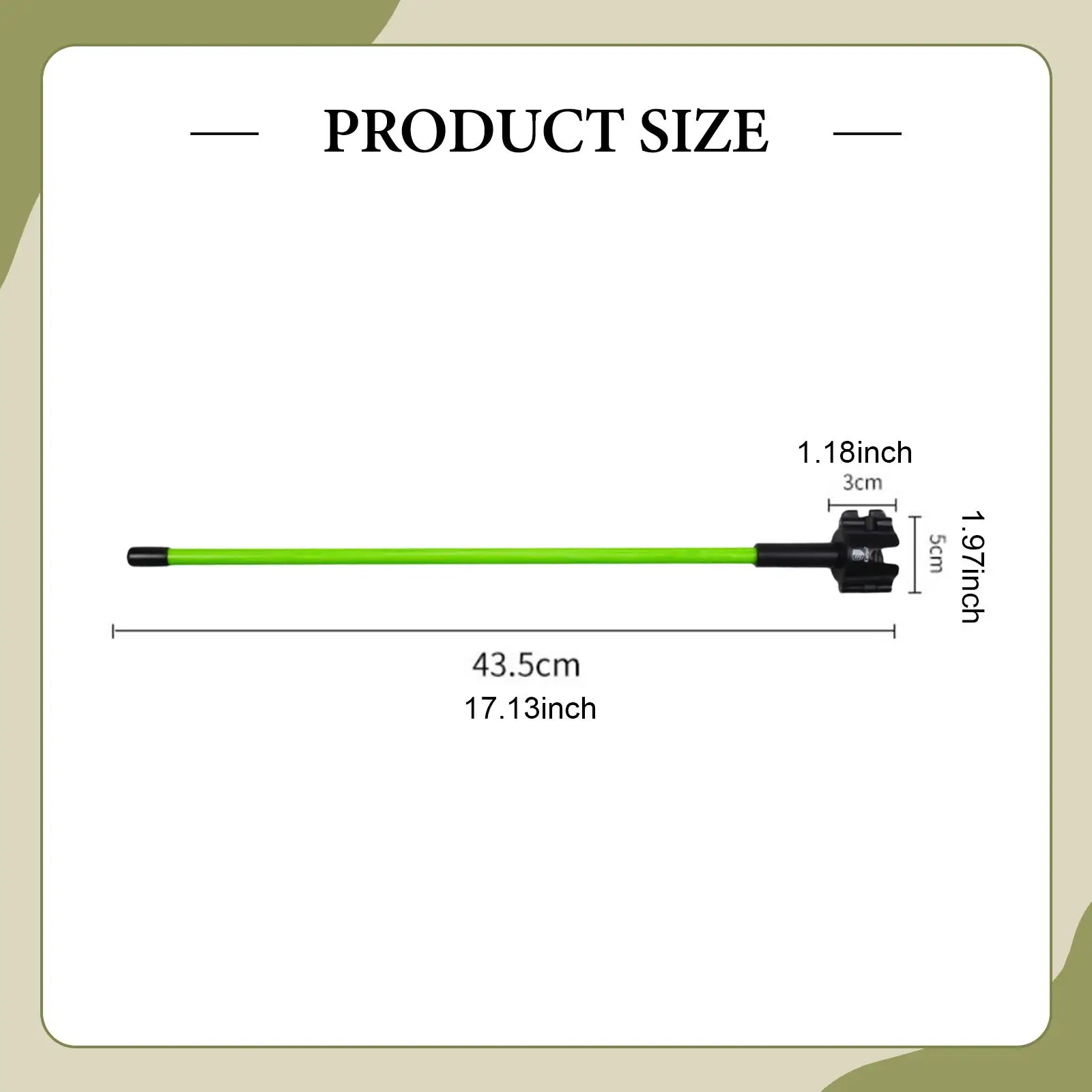 

Golf Swing Trainer Warm Up Stick Chipping Aid Portable Exercise Equipment for Golf Enthusiast Indoor Outdoor Practice