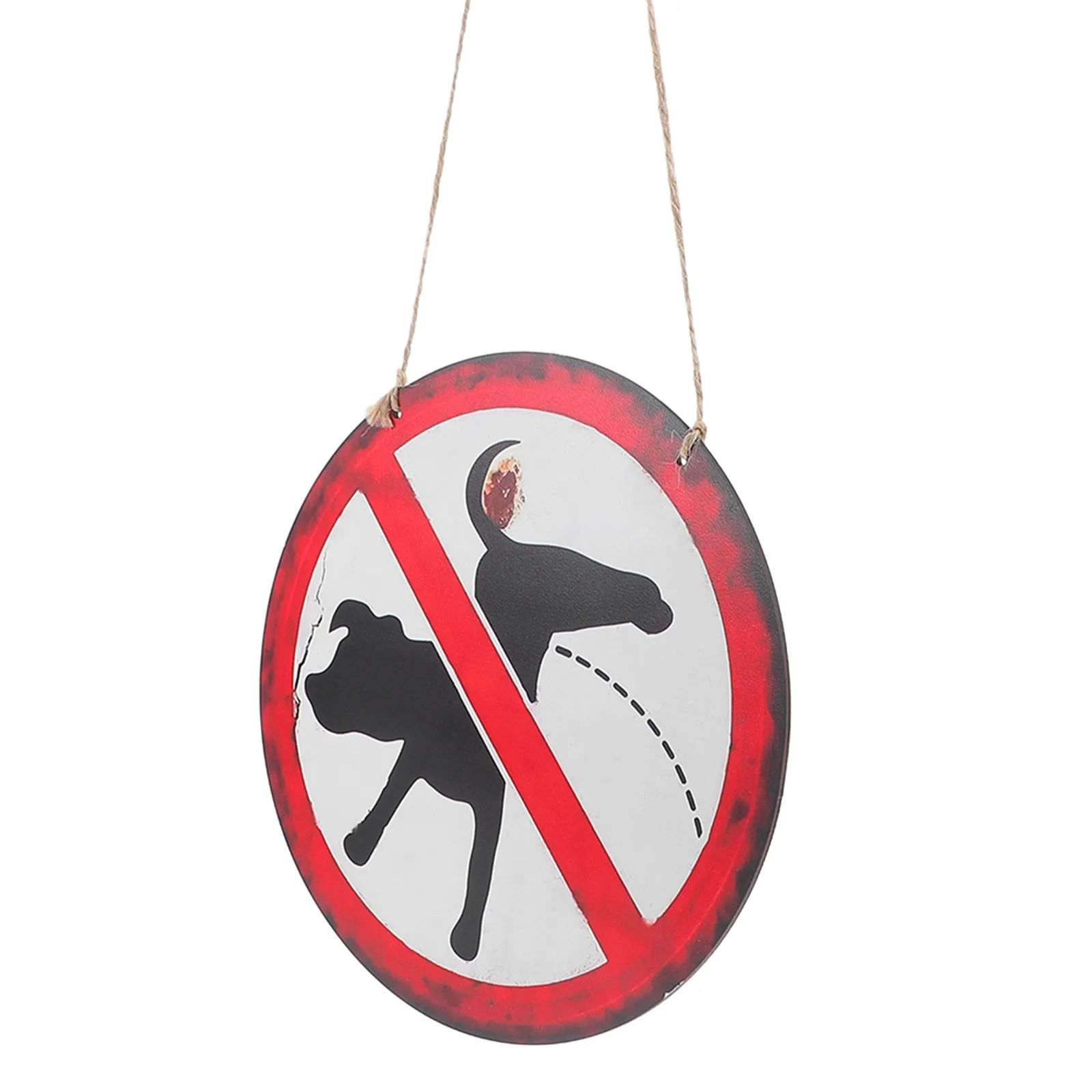 Vintage No Dog Poop Warning Sign Garden Decorative Yard Sign Keep Lawn Clean Dog Poop Control Pee Signs Lawn Ornaments view 5