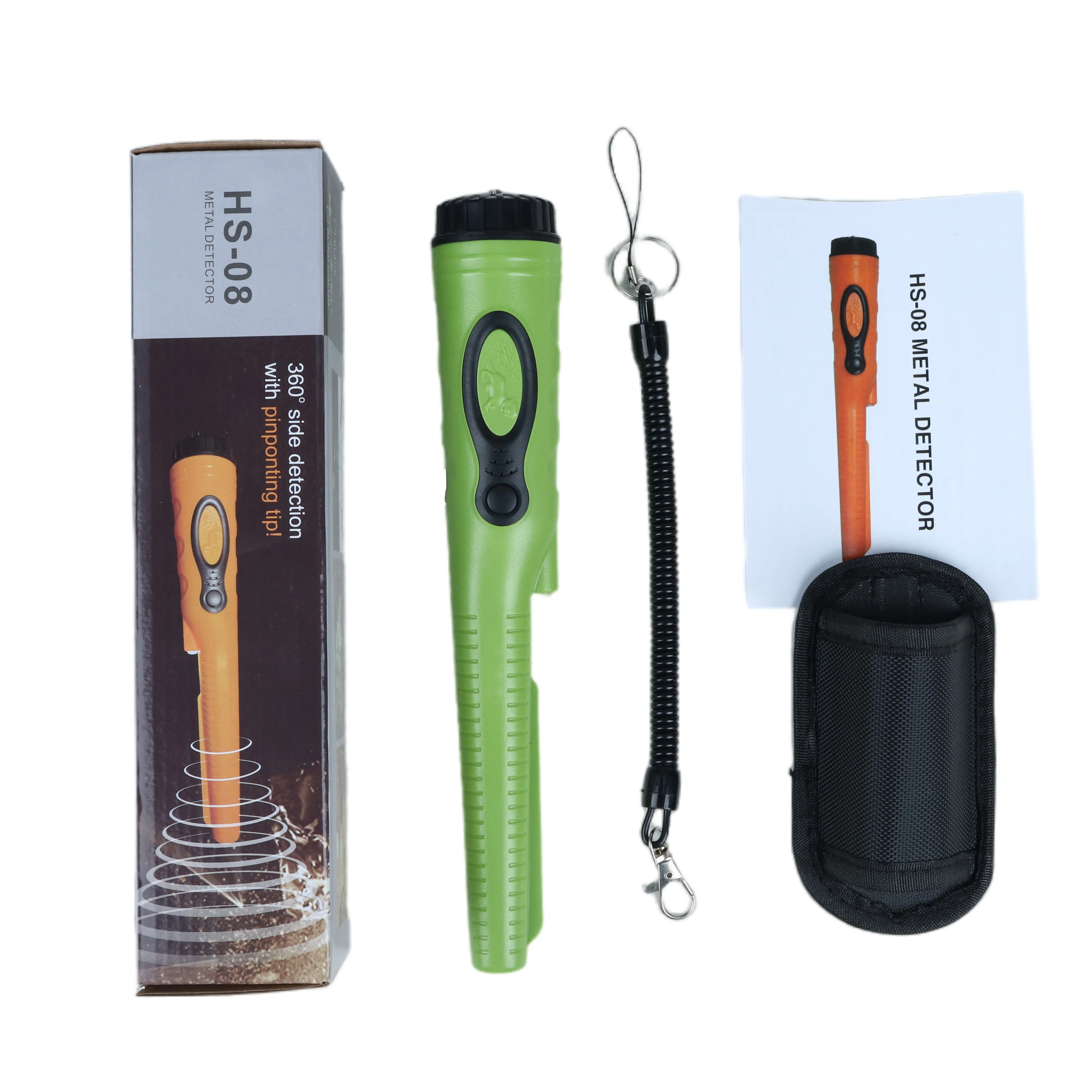 

New Color Waterproof Metal Detector For Treasure Hunting Gold,Silver and Iron Metal Finder HS-08 Three Detection Searching Modes