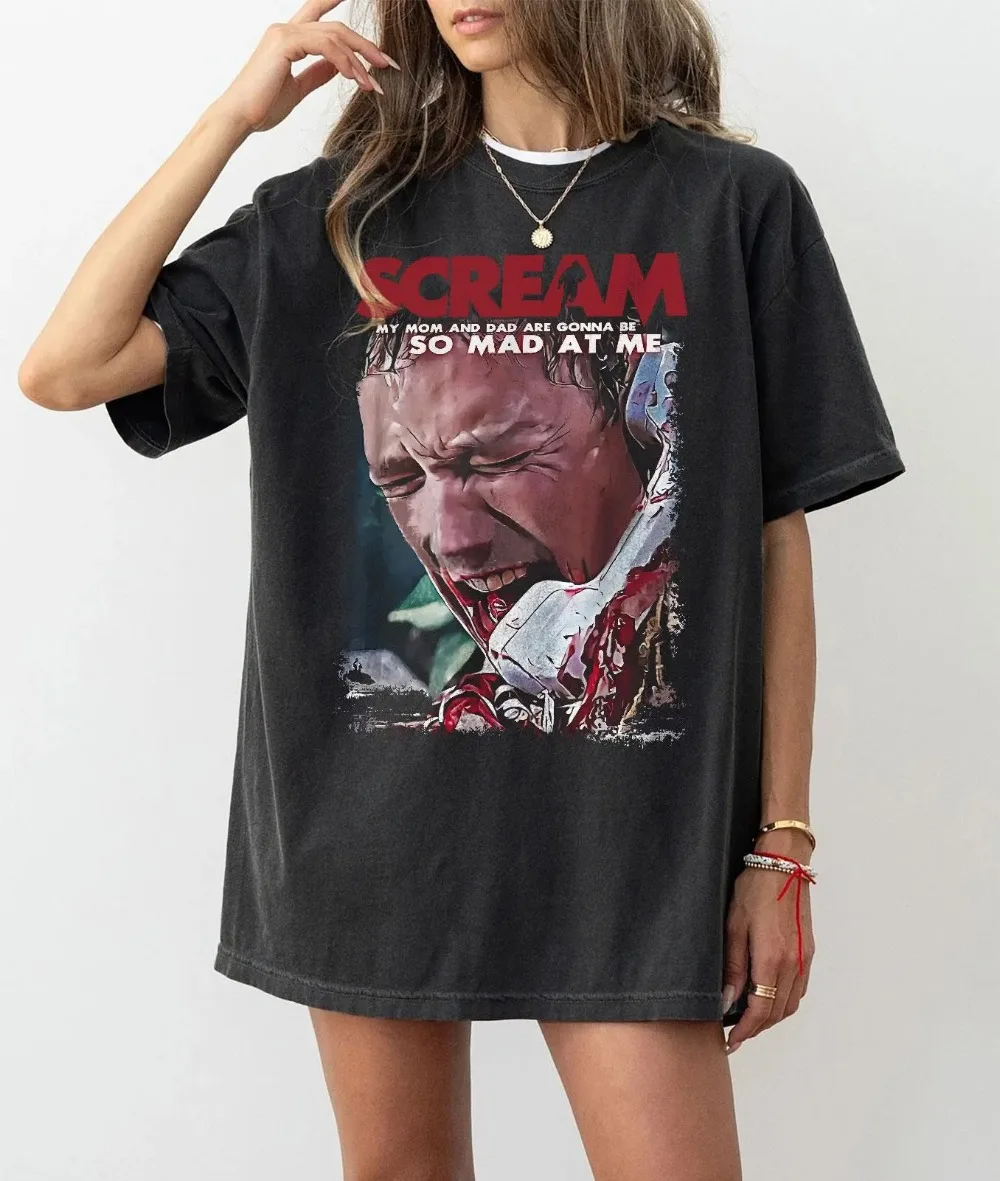 Vintage Wash Stu Macher T Shirt Scream Horror Matthew Lillard Retro Bootleg Rap Shirt Movie Vintage 90s Bootleg Classic Graphic