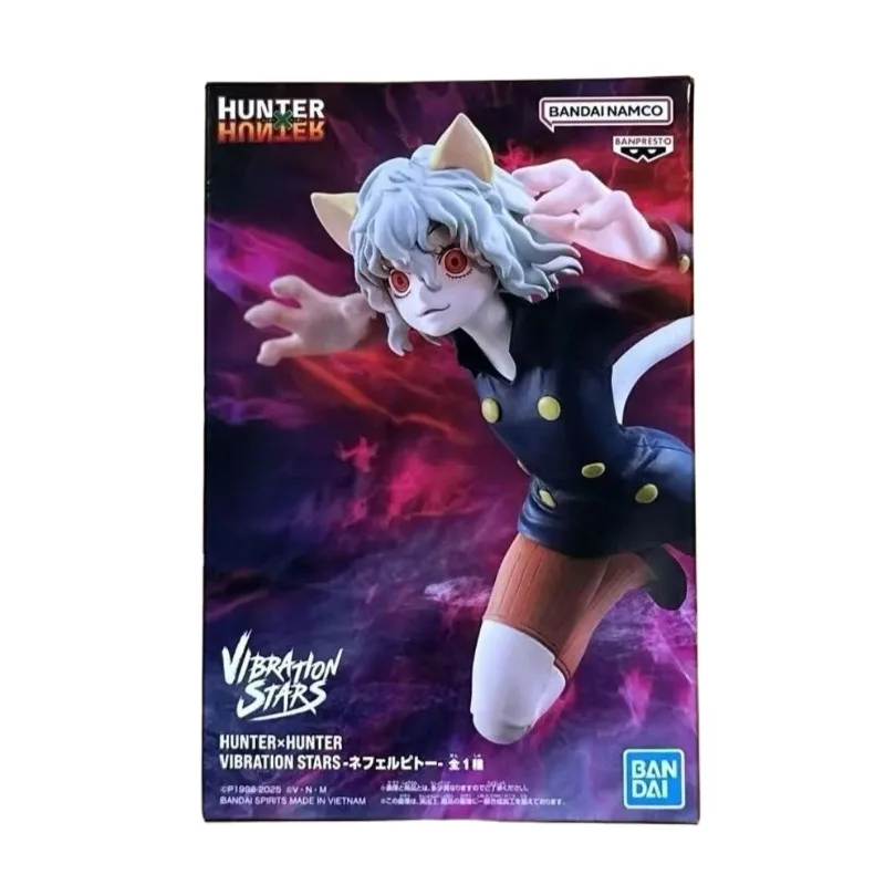 Genuine BANDAI NAMCO Hunter Hunter Vibration Stars Neferpitou PVC Figure in stock Collector Figurine Toys Desktop ornament gift