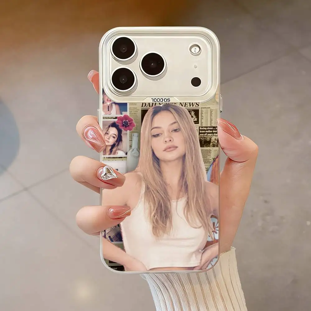 حافظة هاتف Actor M-Madelyn C-Clines لهاتف iPhone 17,16,13,12,X,11,15,14,Pro,Max,Plus,SE4,Air, Mini White IMD HD Matte #4