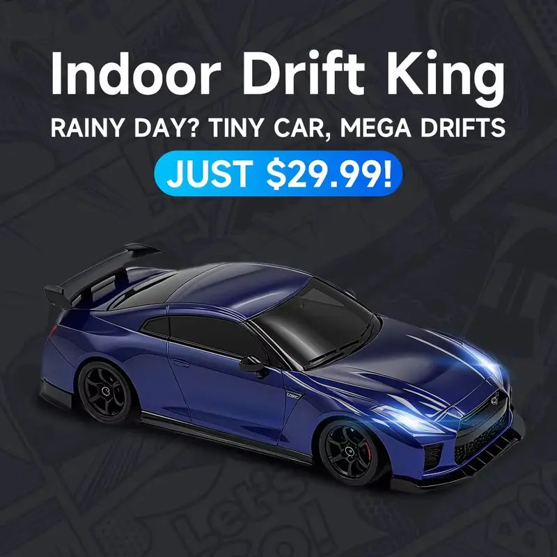 

1:64 Scale High-Speed RC Drift Car Remote Control Four-Wheel Drive Miniature Racing Model Toy for Boys Holiday Gift