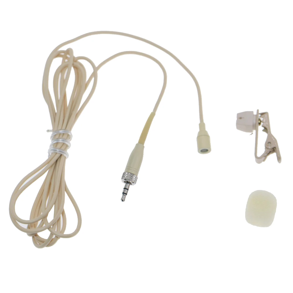 

SM11 Beige Lavalier Microphone For Shure 4-Pin Locking Sennheiser 3.5mm Jack Lock AKG 3Pin MiPro Wireless Clip-On Microfone