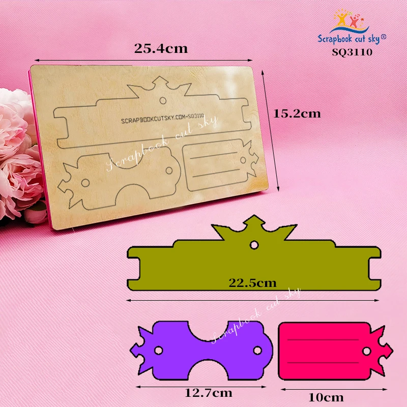 ScrapbookCutSky-SQ3110 Fastener Wooden Cutting Knife Die, Used with the Machine