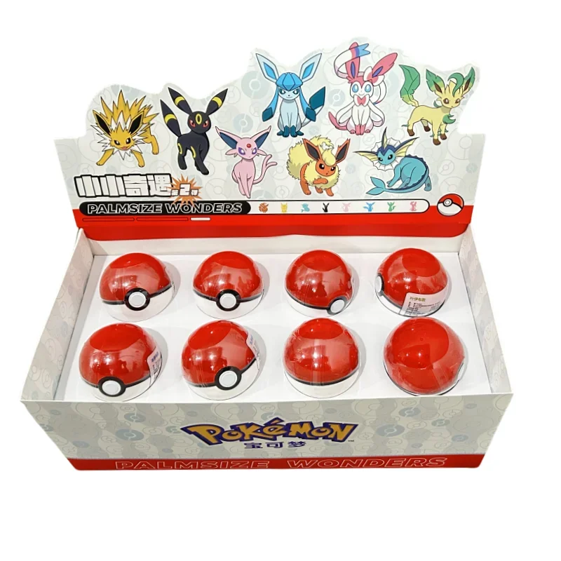 Anime Pokemon Blind BOX Poke Ball Action Beeldje Sylveston Umbreon Pikachu Mini Poppen Origineel Echt Model Ornament Speelgoed Gift
