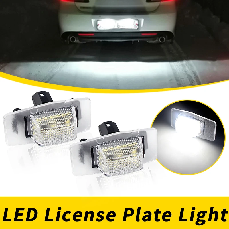 2Pcs LED Number License Plate Light For Mazda 323 Protege Miat MX-5 NB Tribute EP MPV LW Familia Allegro OEM#:NC1051270 A/B/C