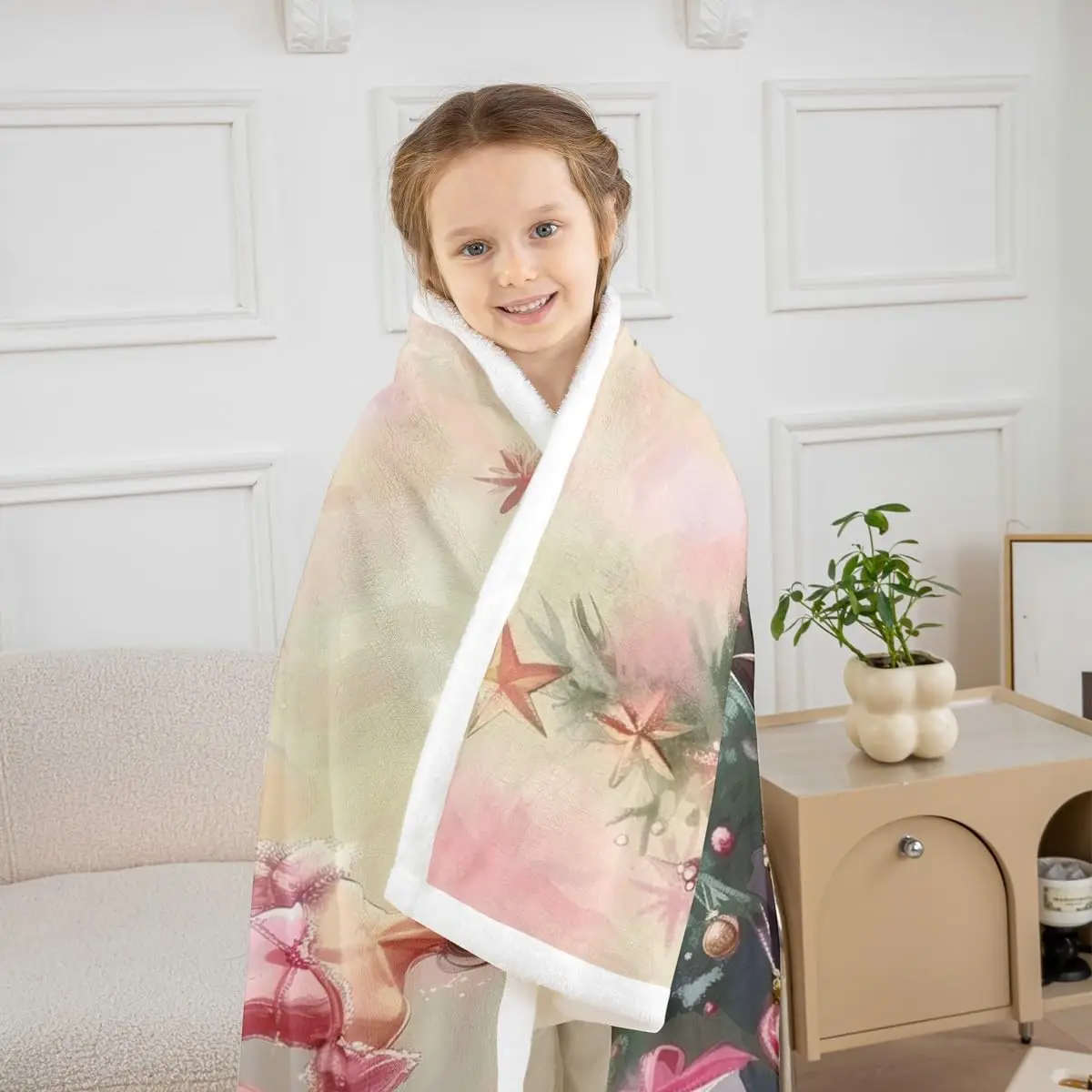 Merry Christmas Fuzzy Plush Throw Nutcracker Ballet Princess Fleece Blanket Xmas Sherpa Blanket for Kids Boys Girls,Happy New