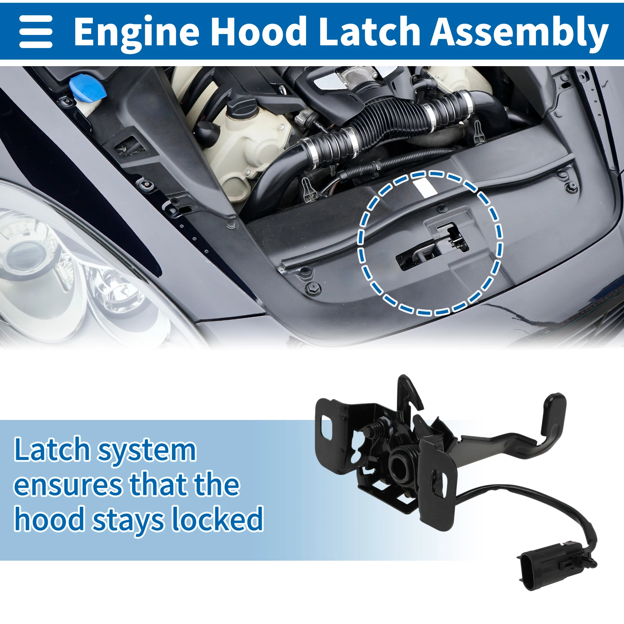 

UXCELL Hood Latch Assembly for Chevrolet Colorado Pickup 2015-2018 No.84066068 1 Pcs