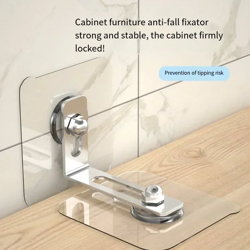Cabinet fixing anti-toppling retainer non-punchable Furniture TV bookshelf Shoe Child safety lock safety cabinet wardrobe