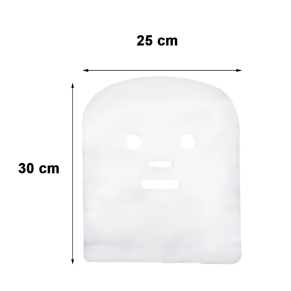 100 ピース/ロットフェイシャルガーゼケアマスク顔痩身除去アイポーチ使い捨てフェイシャルスキンケアマスク美容ツール通気性サロン