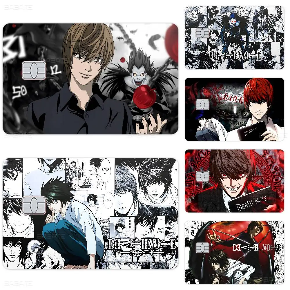 Anime Death Note Anmie Sticker Film Skin Cover for Credit Card Debit Bank Card Front