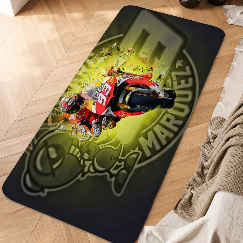 Custom Anime Rug A-Marc Marquezs Aesthetic Rug Bed Room Floor Carpet Bedroom Kitchen Treadmill Carpet Entrance of House Bathmat