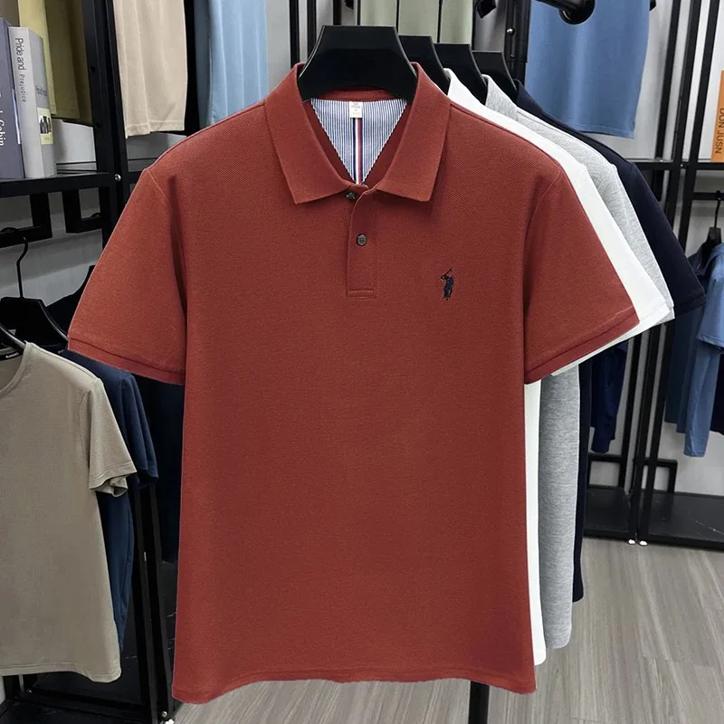 100% Baumwolle Kurzarm Polo Shirt Herren Sommer Mode High-End Marke Hot Verkauf Paul Stickerei Golf Tops Freizeit Business T-Shirt – Detail 19