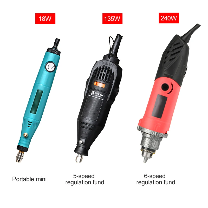 Mini Handheld Electric Grinder & Pen Drill for Wood Carving Jade Polishing and Micro Carving Tools