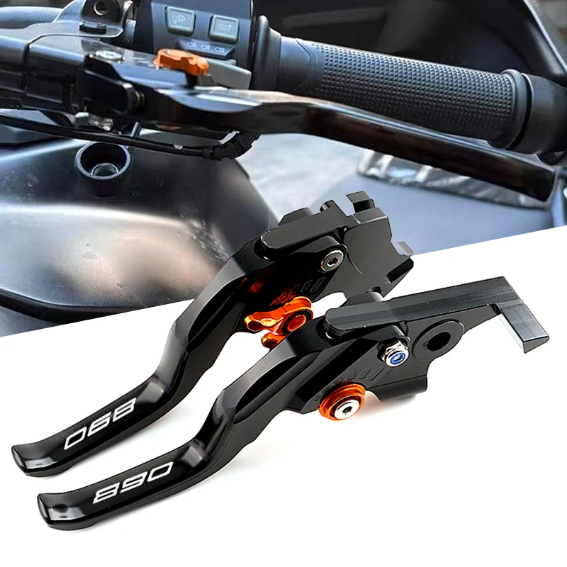 

2025 Brake Clutch Lever For KTM 890 Adventure Adv 890Adv R 890Adventure 2021-2026+ Motorcycle CNC Adjustable Brake Clutch Levers