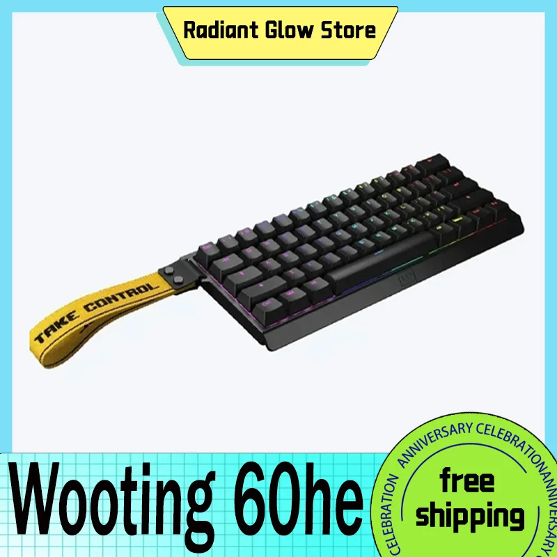 

Wooting 60he Keyboard Wooting 60 He Guarantee Brand Custom New Magnetic Switch For Varolent E-Sports For Pc Laptop Zywoo