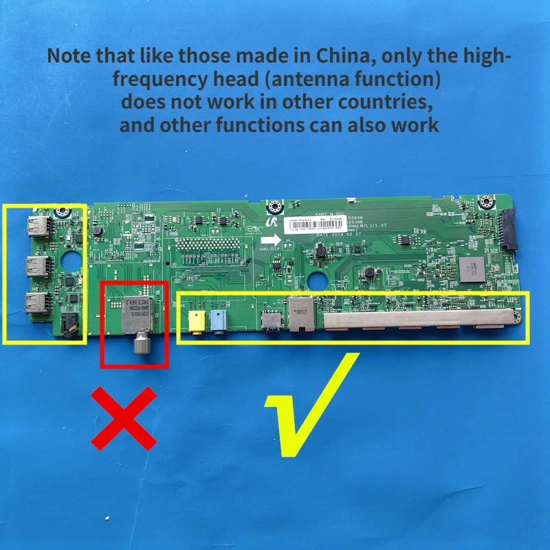 Uma placa principal Connect Box para TV, QA65Q7FNAK QA65Q7FNAW QE65Q7FNAT QE65Q7FNAU QN65Q7FNAF QN65Q7FNAG QE65Q7FN QE65Q7FN