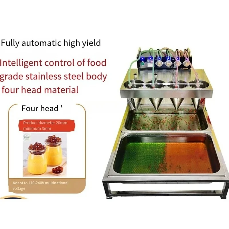 عالية السعة التلقائي ظهرت بوبا اللؤلؤ المعدات انفجار حبة فقاعة كرات الهلام ماكينة